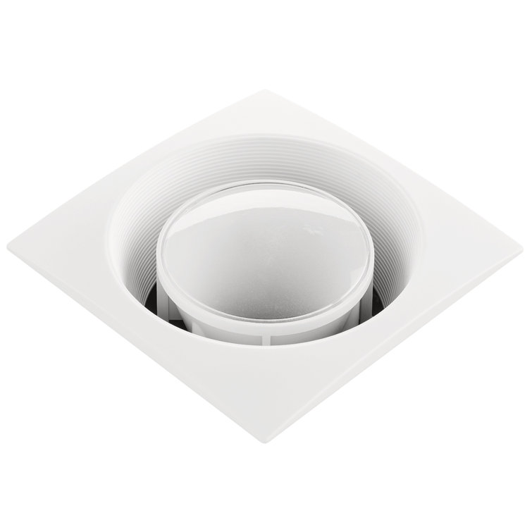 White Metal Energy Star Ceiling Mount Bathroom Fan