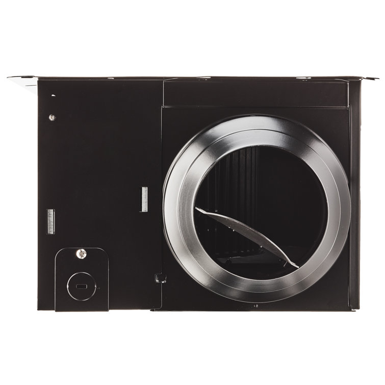 White Energy Star Ceiling Mount Bathroom Fan with LED Light