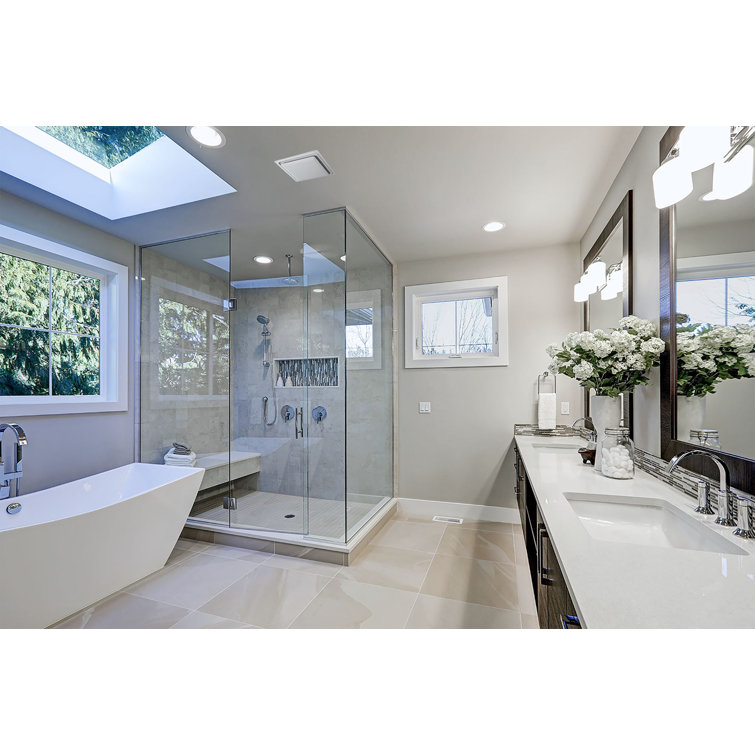 Satin Nickel 80 CFM Energy Star Bathroom Fan