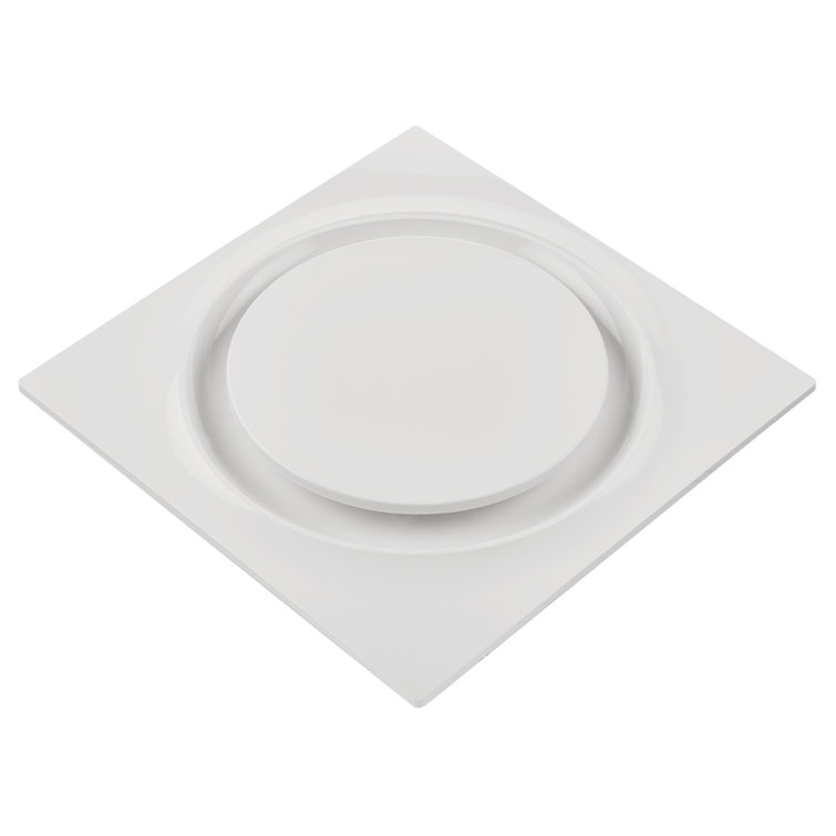 White Energy Star Quiet Bathroom Ceiling Vent Fan