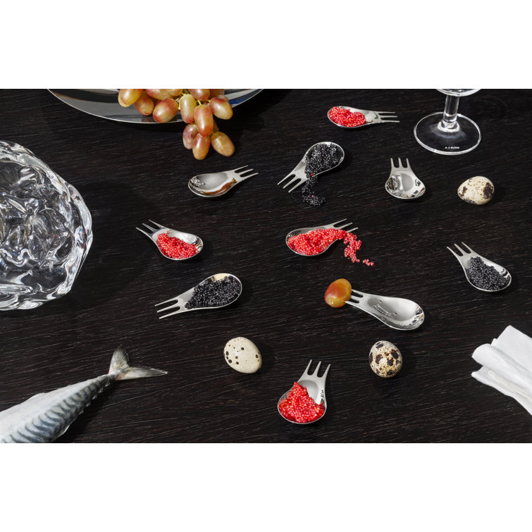 Silver Stainless Steel Multi-Purpose Utensil Set of 4