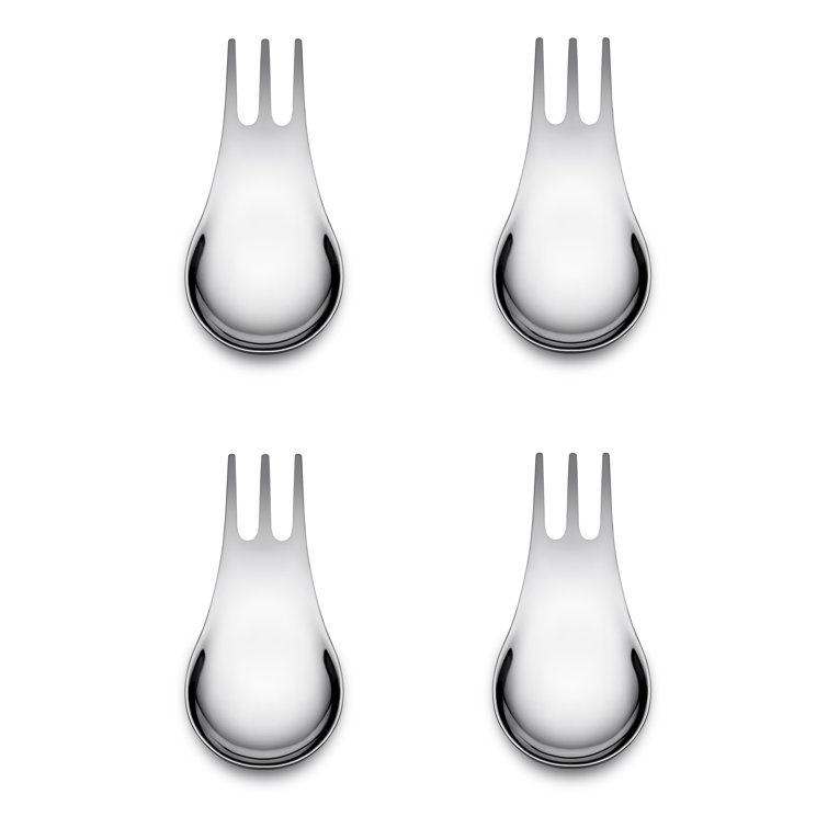 Silver Stainless Steel Multi-Purpose Utensil Set of 4
