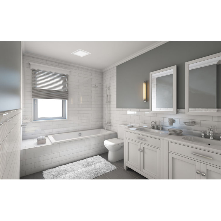 Oil Rubbed Bronze 110 CFM Ceiling Mount Bathroom Fan with LED Light