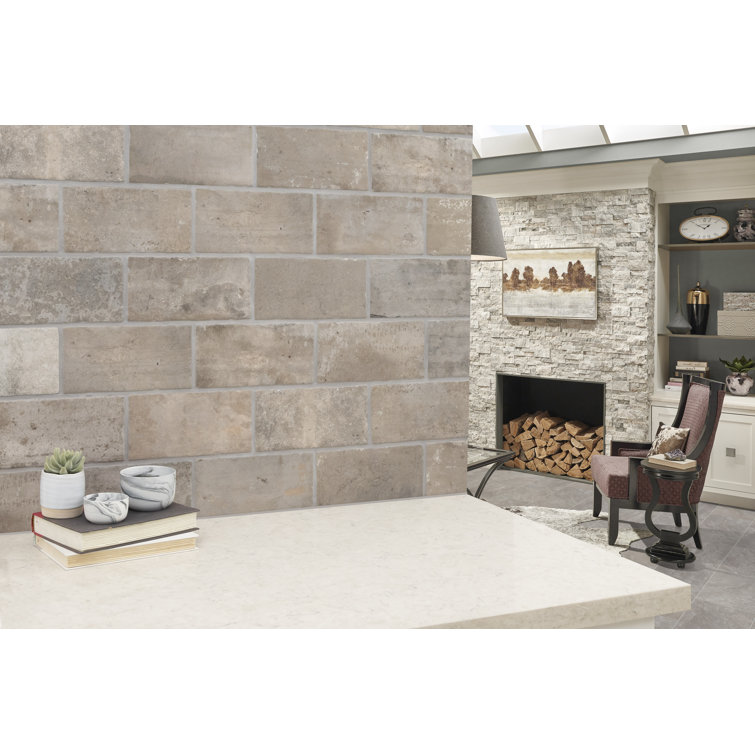 Capella Taupe Matte Porcelain Rectangular Floor and Wall Tile
