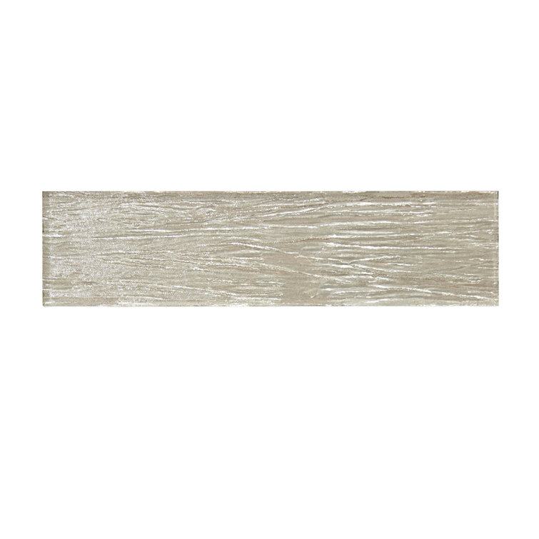 Champagne 3" x 12" Laminated Glass Mosaic Wall Tile