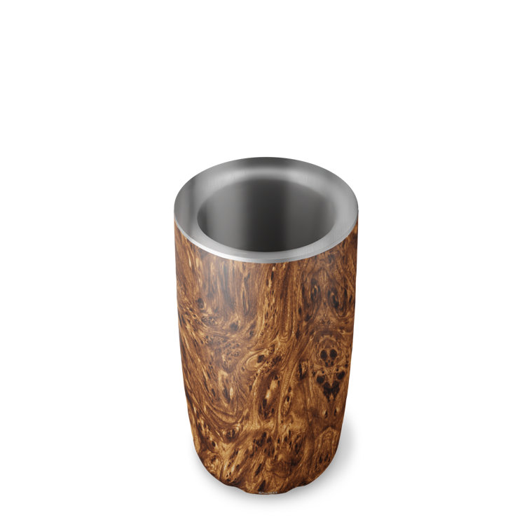 Teakwood Triple-Layered 750ml Stainless Steel Wine Chiller