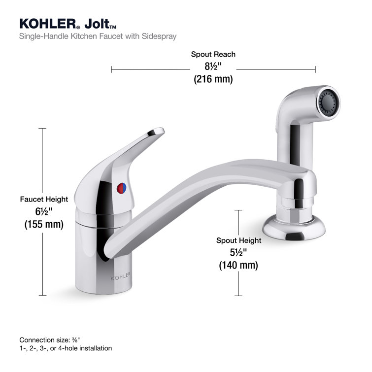 Vibrant Stainless Steel Single Handle Kitchen Faucet with Pull-out Spray