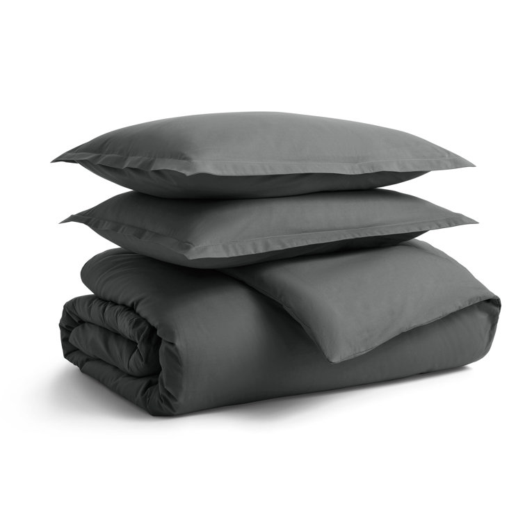 Loden Green Twin Egyptian Cotton Percale Duvet Set