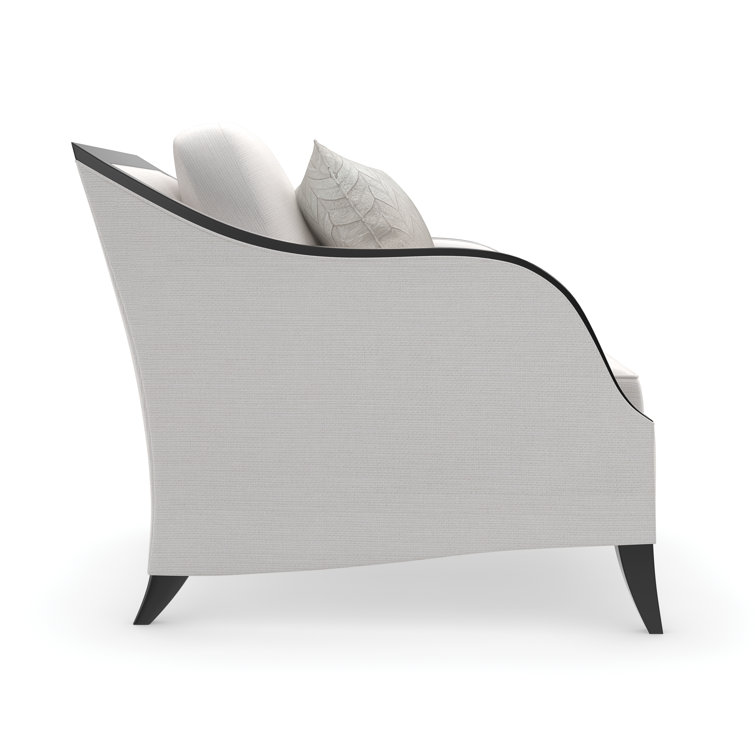 Beige Birch Wood Accent Chair with Chocolate Truffle Finish