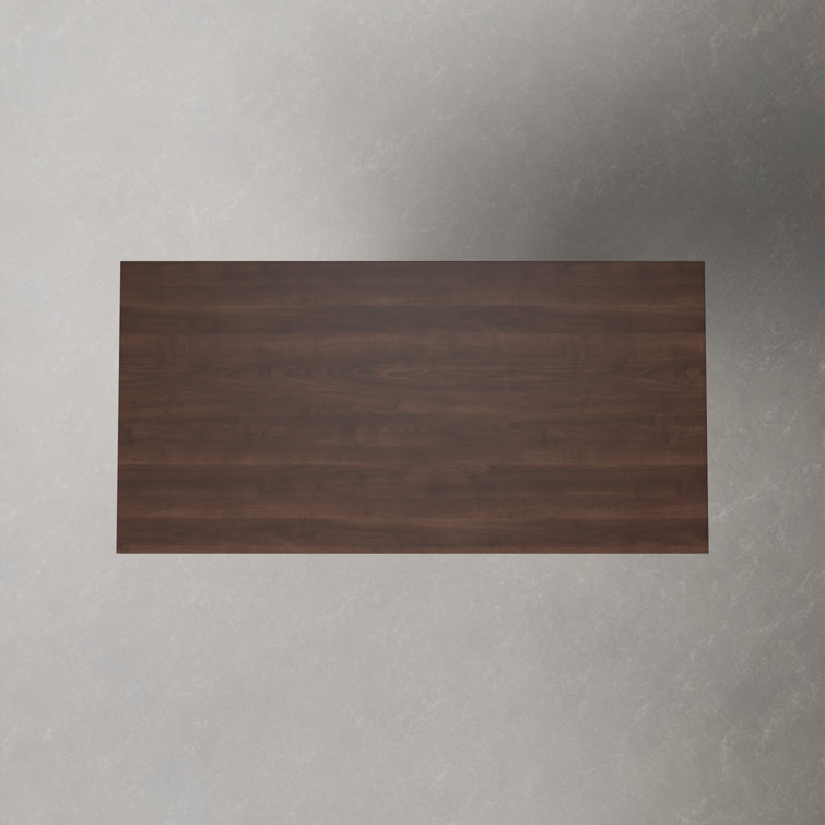 Contemporary Axio 80'' Brown and Black Solid Wood Dining Table