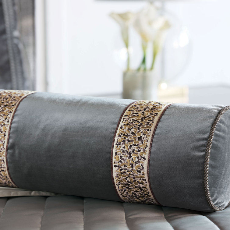 Full Linen Art Deco Embroidered Duvet Cover Set