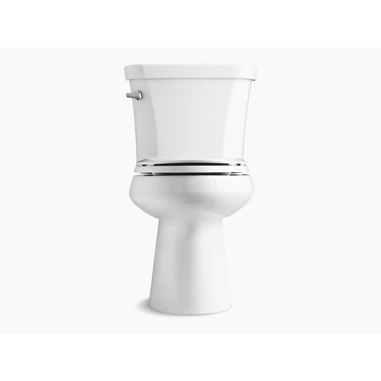 White Elongated High Efficiency Two-Piece Toilet