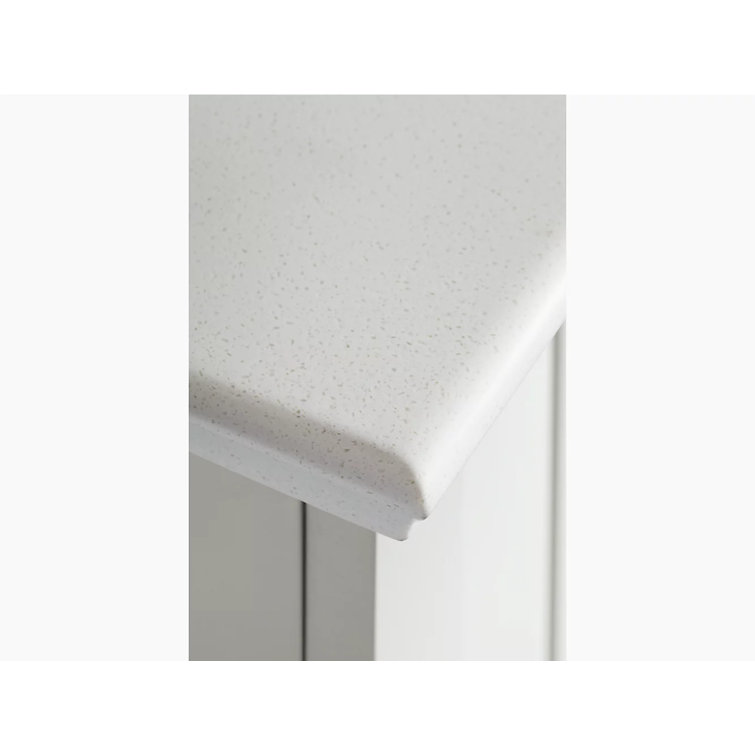 White Expressions Solid Surface 25" Single Vanity Top