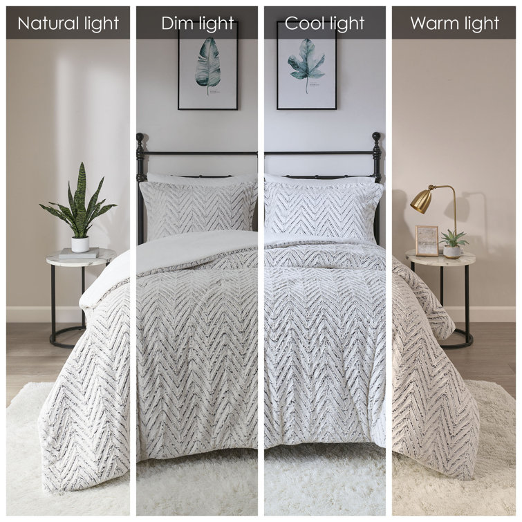 Ivory Twin Reversible Down Alternative Comforter Set