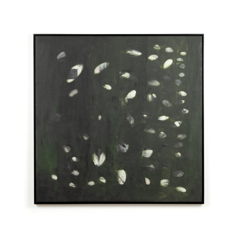 Verde Oculus Abstract Black and Green Canvas Wall Art