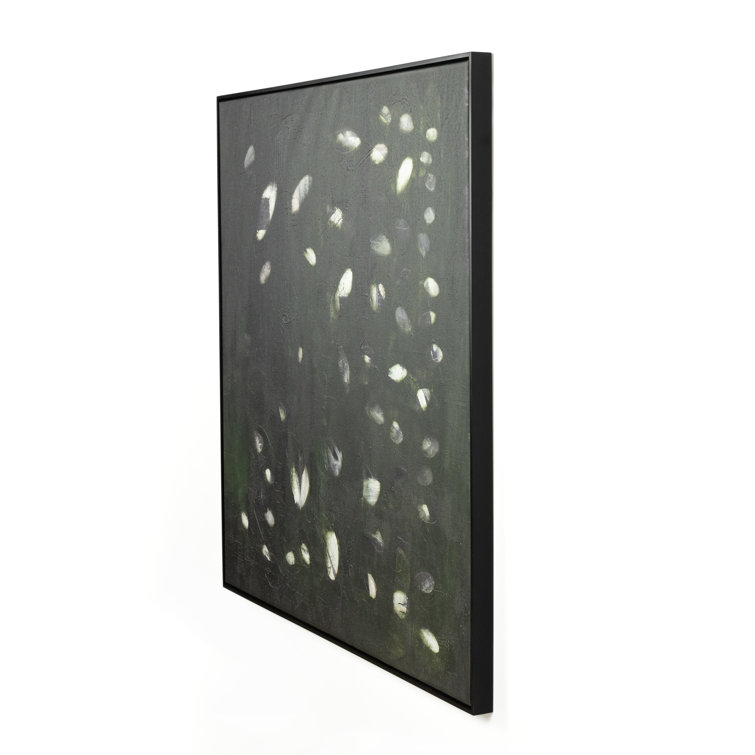 Verde Oculus Abstract Black and Green Canvas Wall Art