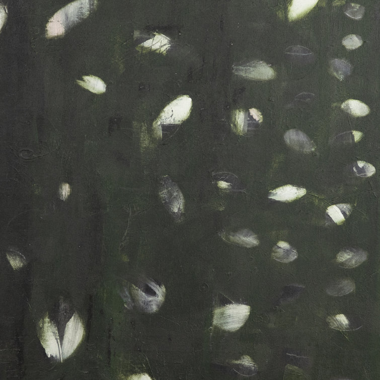 Verde Oculus Abstract Black and Green Canvas Wall Art