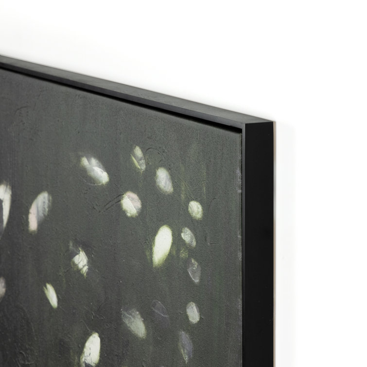 Verde Oculus Abstract Black and Green Canvas Wall Art