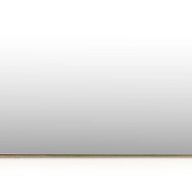 Golden Arch Wall Mirror with Iron Frame, 40" x 38"