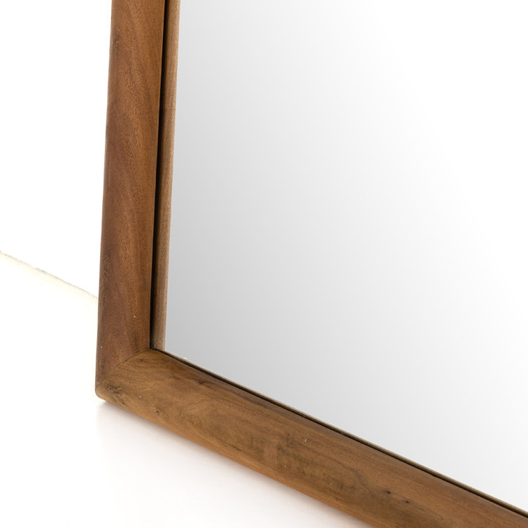 Truett Vintage Art Deco Smoked Acacia Full-Length Mirror