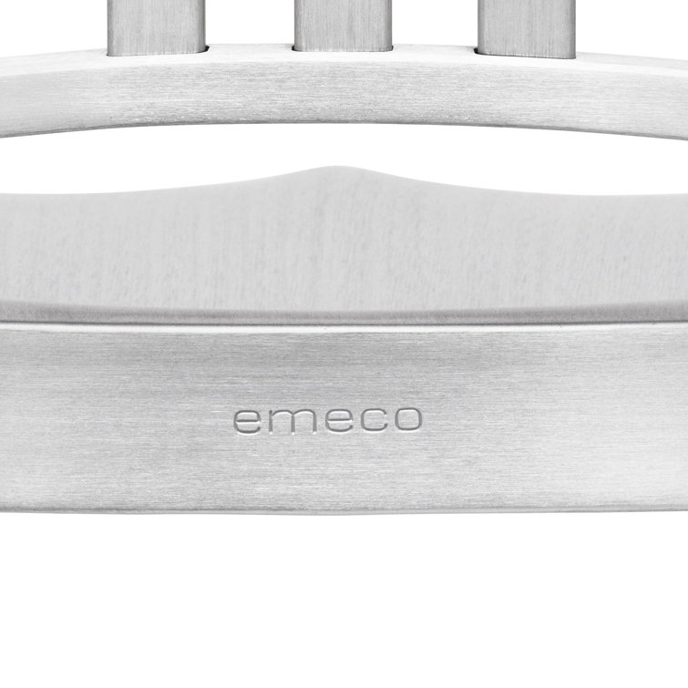 Emeco Navy Inspired 30" Brushed Recycled Aluminum Arm Bar Stool