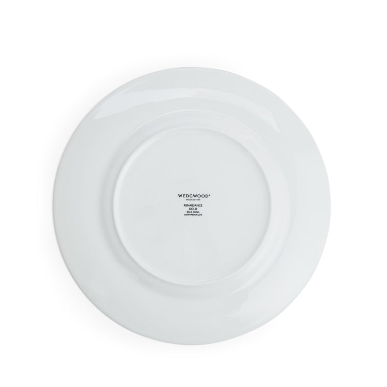 Renaissance White and Gold 6.9" Porcelain Bread Plate