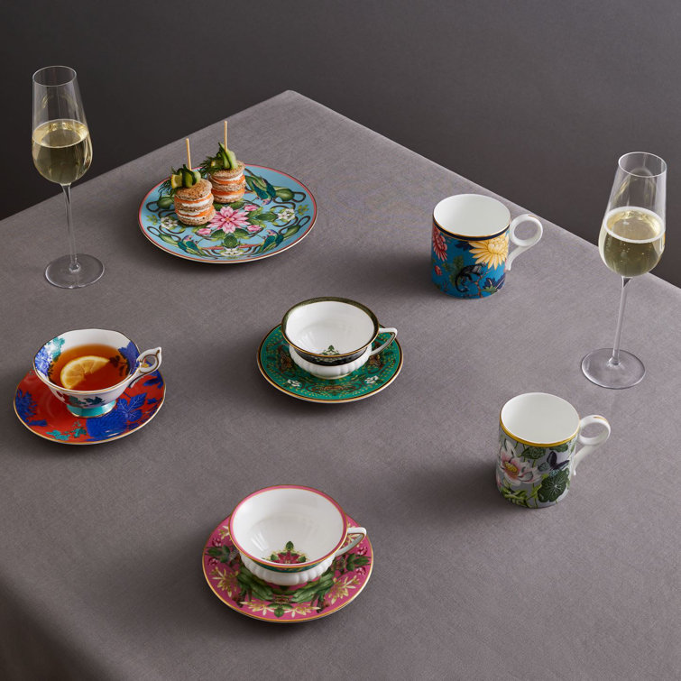 Wonderlust Pink Lotus Floral Porcelain Salad Plate