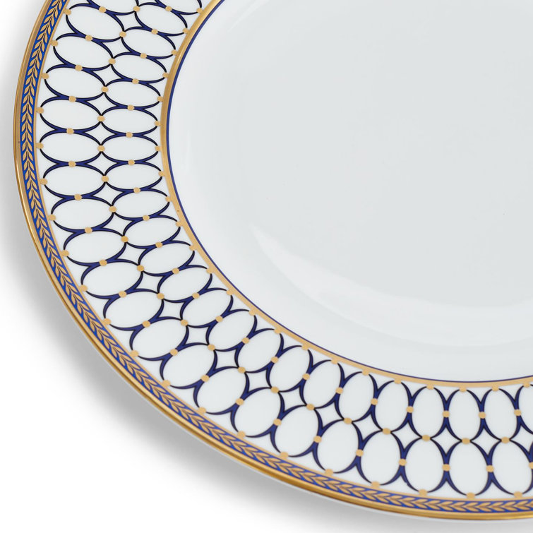 Renaissance White and Gold 6.9" Porcelain Bread Plate