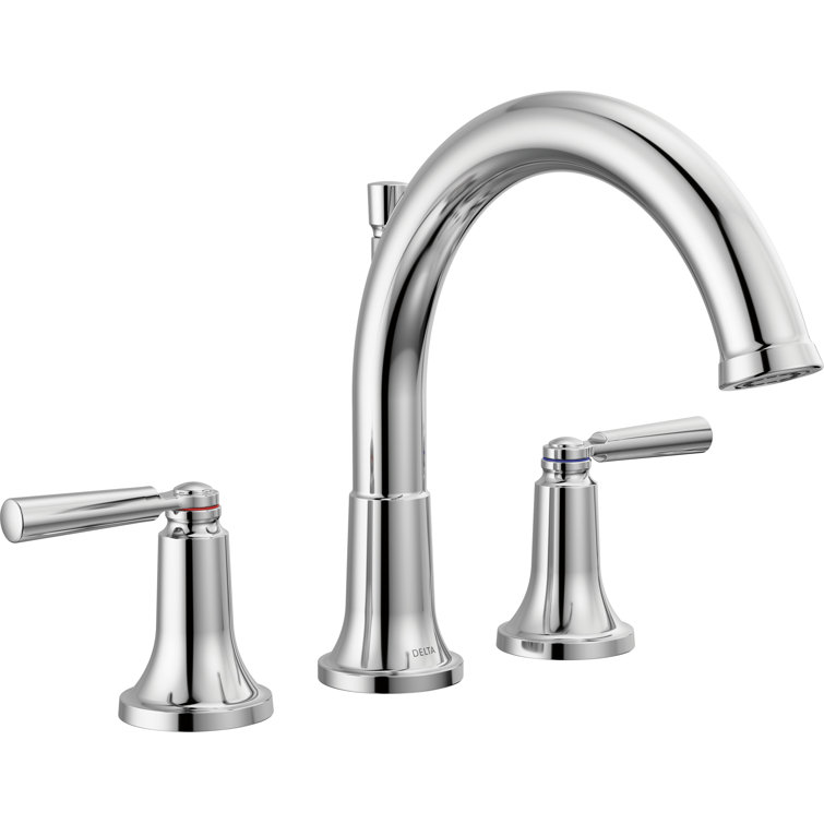 Delta Saylor Chrome Roman Tub Faucet with Dual Handles
