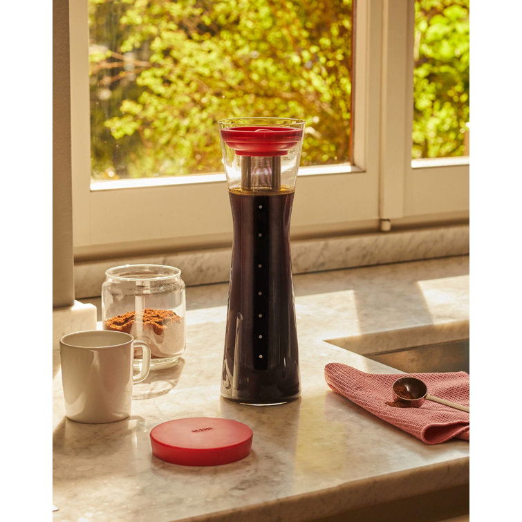 Mazagran Dark Brown Borosilicate Glass Cold Brew Carafe
