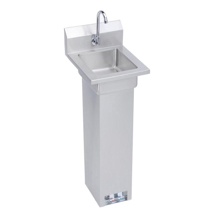 Stainless Steel Pedestal Mounted Handwash Station with Faucet