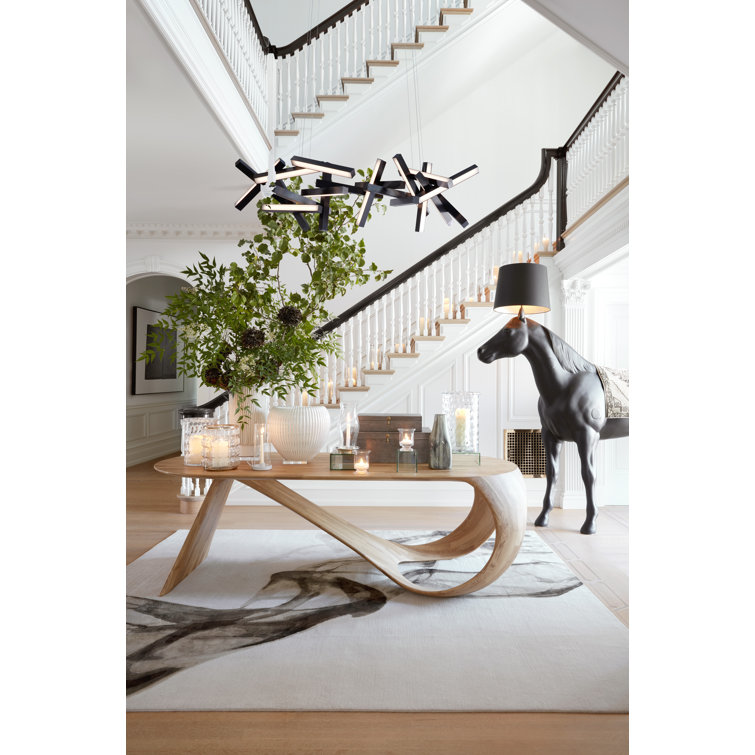 Elegant Aged Brass 19-Light LED Chandelier with White Acrylic Diffuser