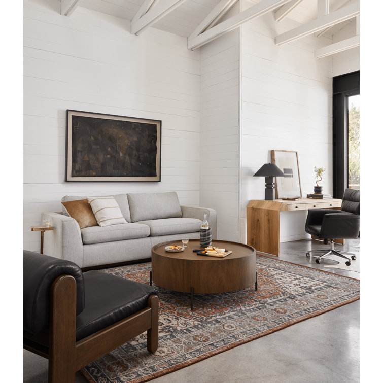 Aldred Silver Queen Tufted Fabric Sleeper Sectional