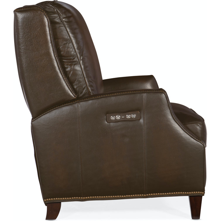 Sarzana Fortress Dark Wood Handcrafted Leather Recliner