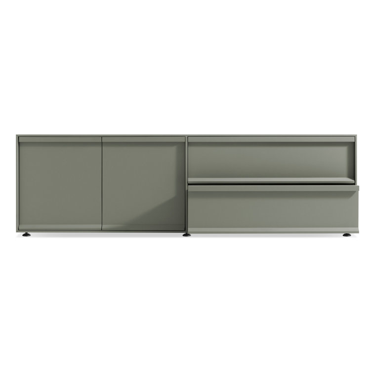Superchoice Gray Green 2 Door/2 Drawer Modern Console