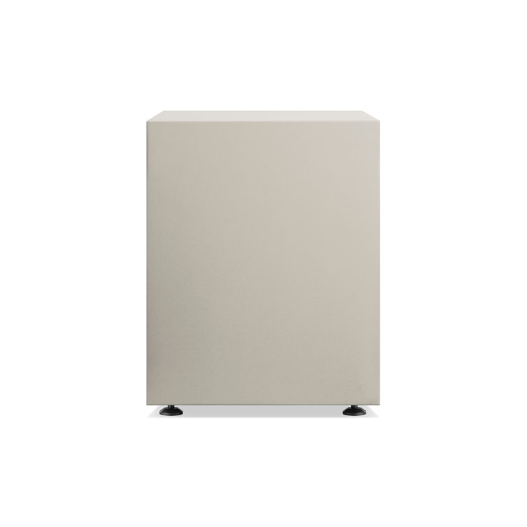 Putty Gray Modern 2-Door Wood Credenza