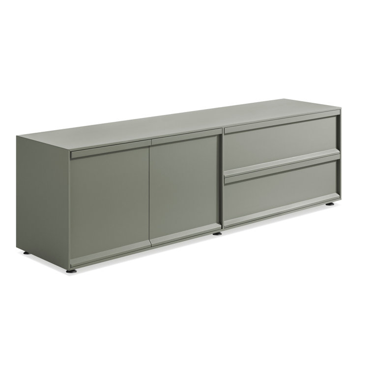 Superchoice Gray Green 2 Door/2 Drawer Modern Console