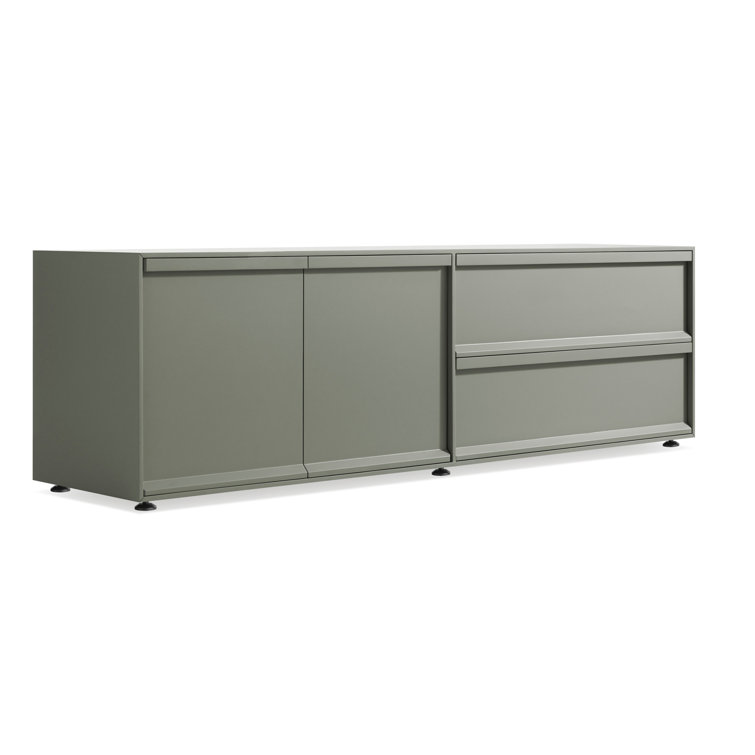 Superchoice Gray Green 2 Door/2 Drawer Modern Console