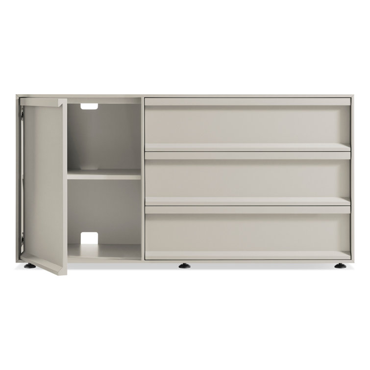 Superchoice Putty Matte 1 Door/3 Drawer Credenza