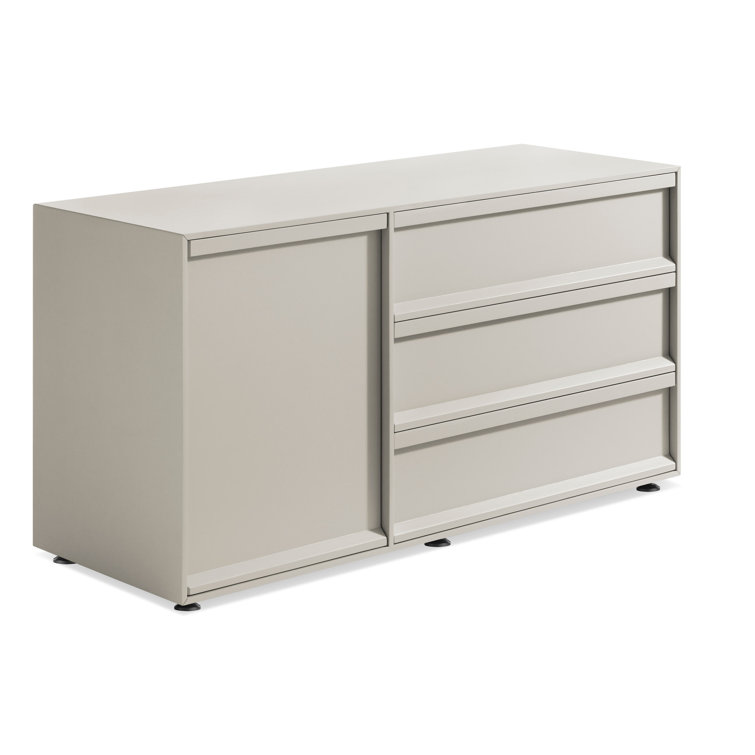 Superchoice Putty Matte 1 Door/3 Drawer Credenza