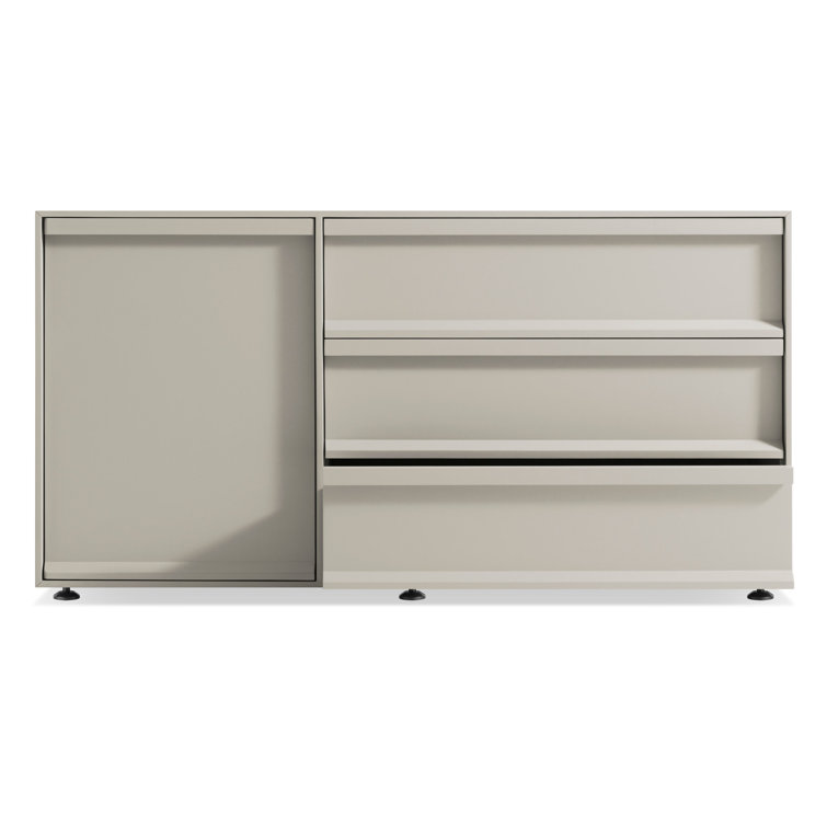 Superchoice Putty Matte 1 Door/3 Drawer Credenza