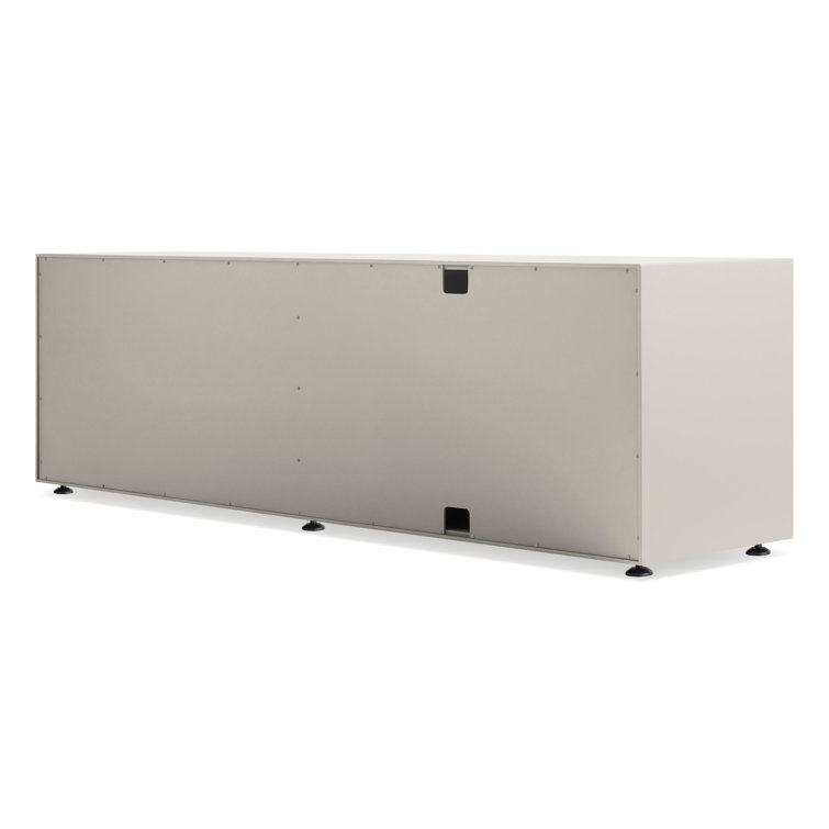 Putty Matte 2-Door 2-Drawer Console Cabinet