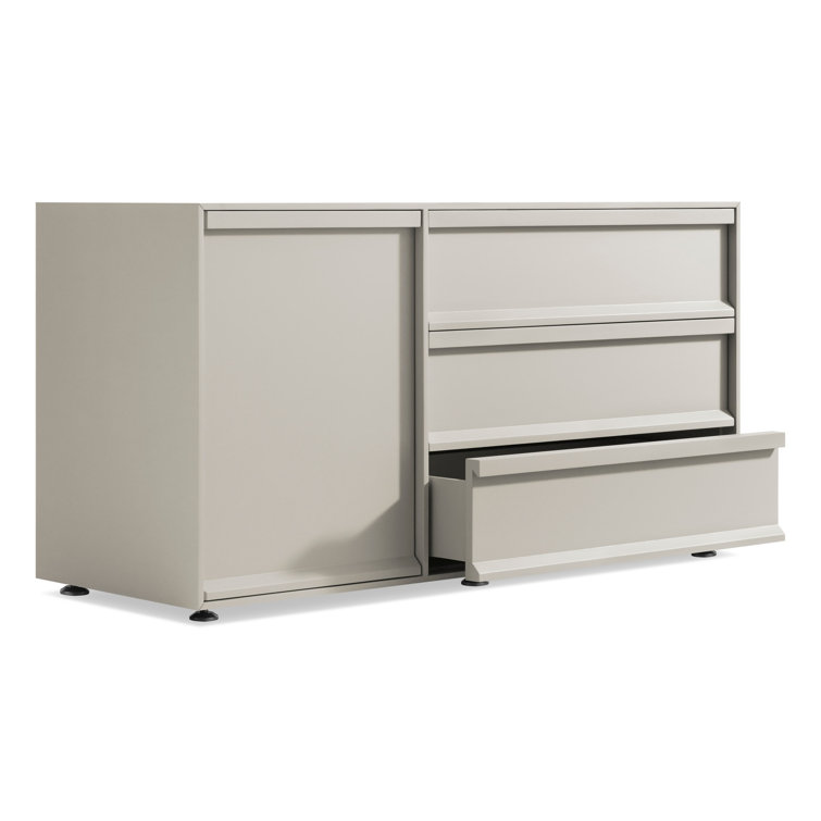 Superchoice Putty Matte 1 Door/3 Drawer Credenza