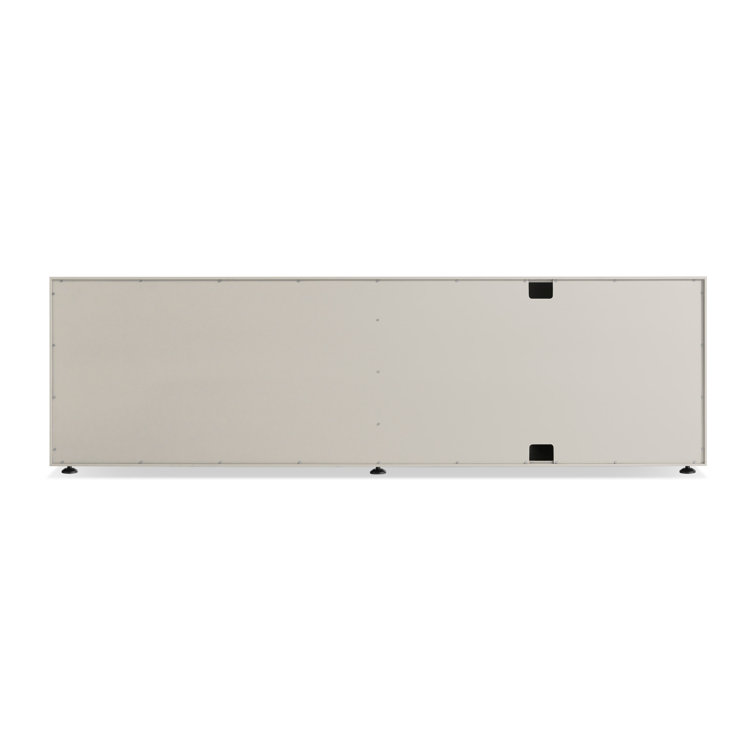 Putty Matte 2-Door 2-Drawer Console Cabinet