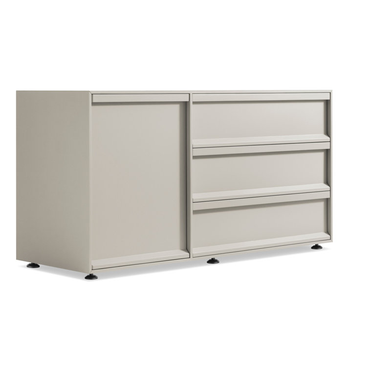 Superchoice Putty Matte 1 Door/3 Drawer Credenza
