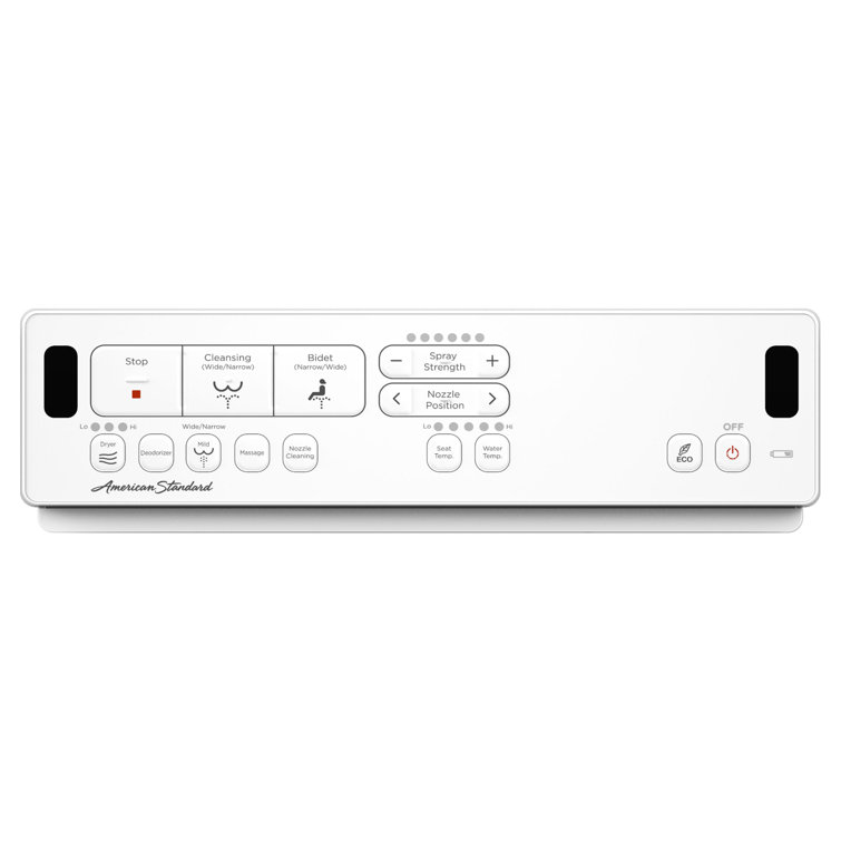 Advanced Clean White Elongated Electric Bidet Seat with Heated Feature