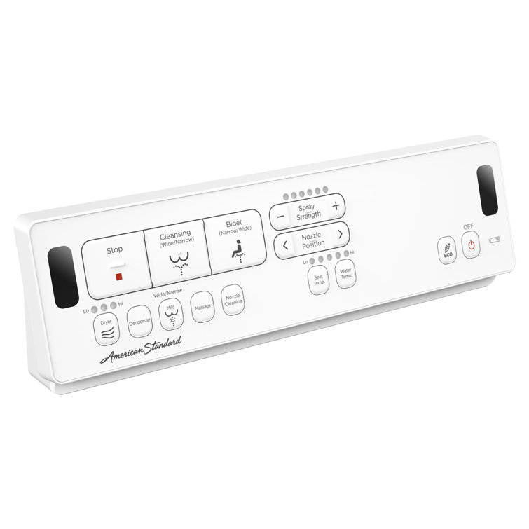 Advanced Clean White Elongated Electric Bidet Seat with Heated Feature