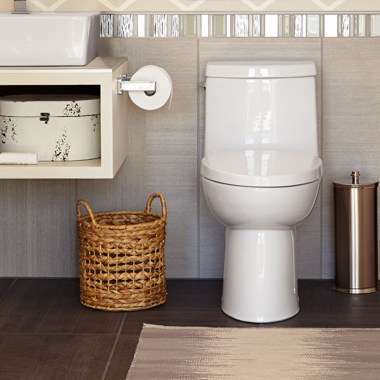 White High Efficiency Elongated One-Piece Toilet