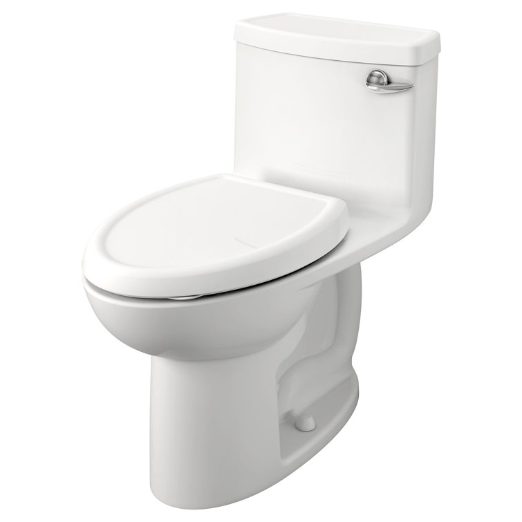 White Elongated High Efficiency One-Piece Toilet with Slow-Close Seat