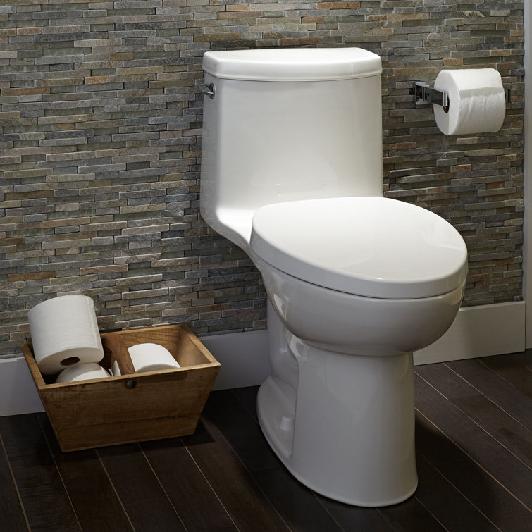 White High Efficiency Elongated One-Piece Toilet